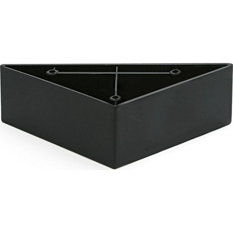 Q&Q pata plástico suka 140x140 h52 negra , La pata de plástico Suka es ideal para sofás y muebles, fabricada en plástico resistente, con un acabado en color (1/2)