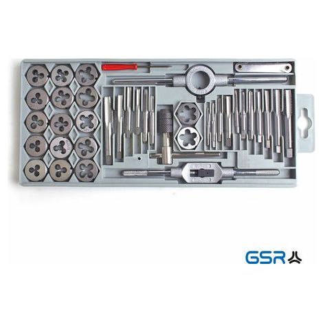 GSR Gewindeschneidsortiment 40tlg. M 3 - M12 Spezialstahl (1/2)