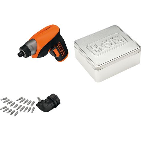 BLACK+DECKER CS3652LCAT-QW Svitavvita, 3.6 V, al Litio, 1.5 Ah, + Testa ad Angolo ed Extra Accessori, in Valigetta Metallica (1/5)