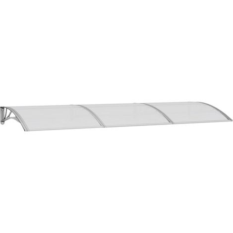 vidaXL Türvordach Grau 300x100 cm Polycarbonat