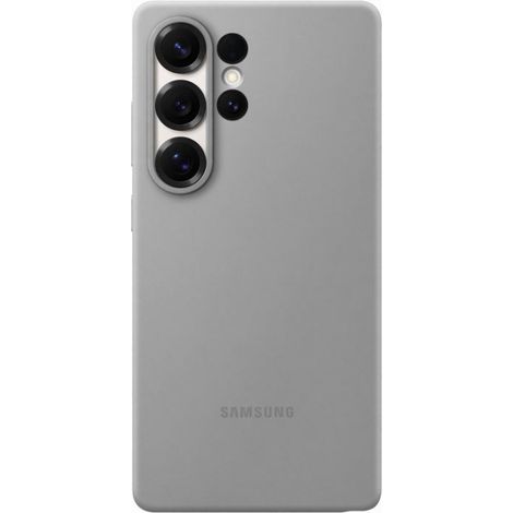 Coque en silicone pour Samsung Galaxy S25 Ultra Gris hero