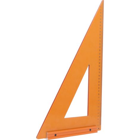 Règle d'angle 90° pour menuisier 40x23cm en plastique technique, équerre de charpentier précise pour travaux du bois (1/5)