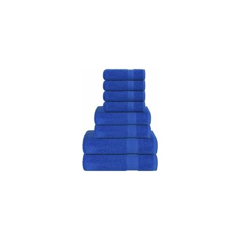 Juego de 8 servilletas FROGN Bleu 360 g/m² - Crezuo (1/4)