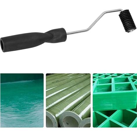 Rouleau Fibre de Verre Portable en Aluminium Alliage pour Élimination des Bulles dans Résine Laminage Réparation Fenêtre Douche Baignoire (1/5)