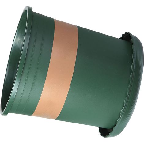 Pot de culture en plastique 5 gallons, anti-racines, vert militaire, pour balcon, jardinage, plantes, légumes, lierre, rosiers, haute qualité, 28x31x22cm (1/5)