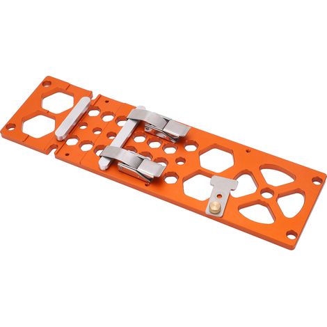 90°-Winkelsägeführung für Kreissägen, leichte orangefarbene Holzschiene, Hohlkonstruktion, präzise Schneidvorrichtung, tragbares Holzbearbeitungswerkzeug (1/5)