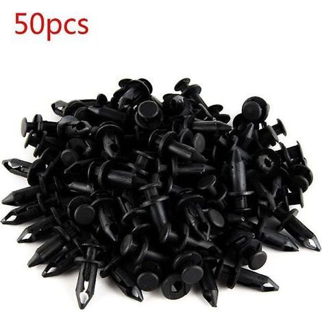 50 piezas de clips de guardabarros de plástico ABS de 8 mm, remaches para orificios de carrocería, tornillos para Polaris Sportsman Rangers RZR 550 850 XP 7661855 ATV P (1/4)