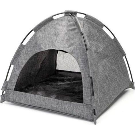 Pet Maison pour Chats Tente pour chat à double usage hiver etété Bac et maison de toilette pour chat (1/5)