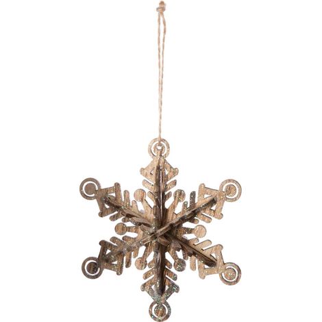 Weihnachtsthema Holz Flocke - Atmosphera créateur d'intérieur