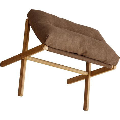 Repose-pieds, repose-pieds de canapé, repose-pieds de bureau, repose-pieds pour sieste, repose-pieds, repose-pieds, tabouret pour les jambes, couleur café (1/5)