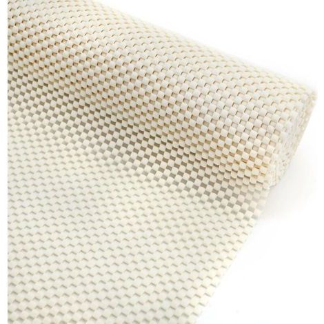 Tapis antidérapant multi-usages - Tapis antidérapant en PVC - Sous-couche antidérapante pour moquette - Beige - 40 x 150 cm (1/5)
