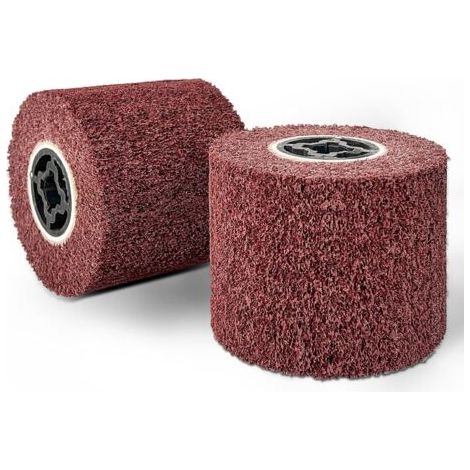 Rouleau abrasif brosse grain 80 Rouleau abrasif efficace en corindon marron Manchons abrasifs pour rouleau abrasif et ponceuse – Idéal pour le meulage, le mat et le satin (1/5)