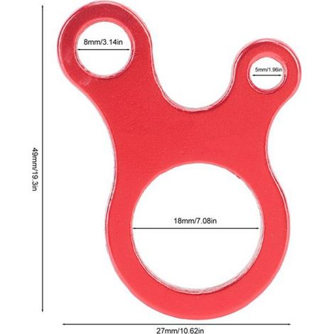 Tendeur De Corde - Alliage D Aluminium - 3 Trous - Pour Camping Et Plein Air - 1 Unite (1/5)