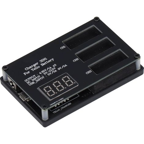 3-Port-Ladegerät (4,35 V, 3 A), Parallel-Balancer, Batterieerhaltung, Erweiterung, Gleichstrom, Erhaltungsladung, 3 Ausgänge (1/5)
