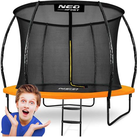 Trampolino profilato da 8 piedi252 cm con rete di sicurezza interna di neo sport