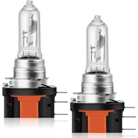 H15 Halogen Scheinwerferlampen 12V 15/55W 3000K Gelb Helles Licht Halogenlampen für Auto,2 Lampen (1/5)