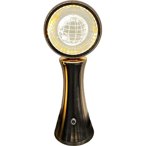 Lampe de table tactile créative en forme de globe en cristal, veilleuse d'ambiance, décoration de chambre à coucher
