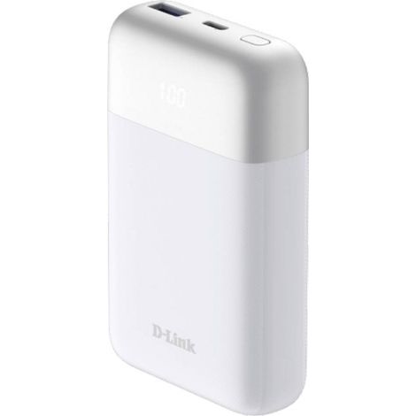 D-Link DPP-101 Powerbank (batterie supplémentaire) 10000 mAh USB-A, USB-C® blanc (1/2)