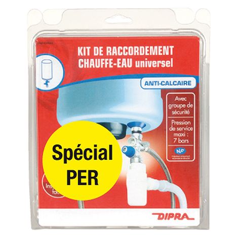 DIPRA - Kit chauffe eau universel anticalcaire pour installation PER – Certifié NF