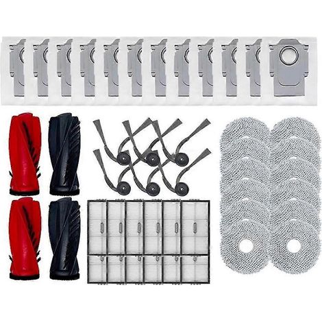 Compatible avec les pièces détachées du Saros 10R : kit d’accessoires pour aspirateur robot comprenant l’unité principale, la brosse latérale, le filtre HEPA, la serpillière, le sac à poussière, etc. (1/5)