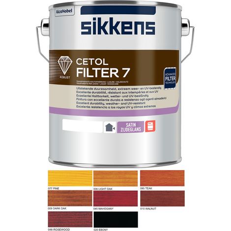 Sikkens Cetol Filter 7 Plus Woodstain Paint - 5 Litre - Light Oak (006)