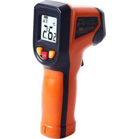 Infrarot-Thermometer zum Kochen, berührungsloses digitales Infrarot-Lebensmittelthermometer, -50 bis 600 °C (-58 bis 1112 °C)