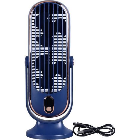 Ventilateur de table oscillant 5 vitesses – Flux d'air turbocompressé – Fonctionnement silencieux à 22dB – Pales amovibles pour nettoyage facile (1/5)