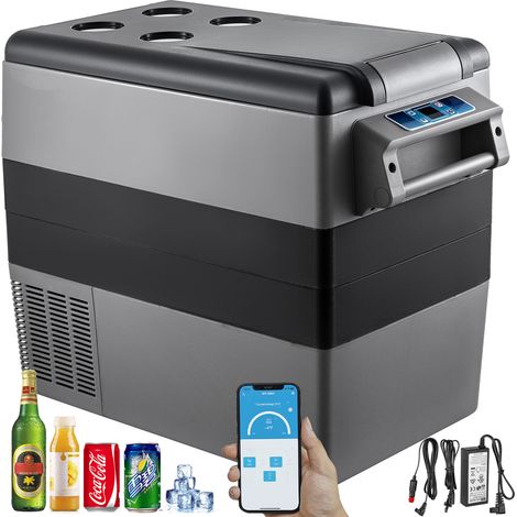 VEVOR Refrigerador para Coche 55 L Mini Caja del Congelador Caja Fresca Mini Frigorífico Coche Mini Nevera -20 a 20 ℃ para Camping Caravanas Picnics Festivales (1/5)