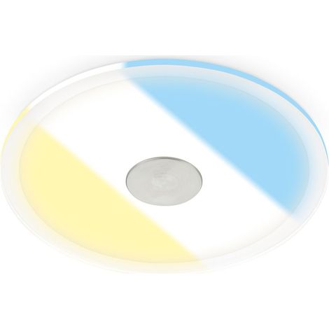 LED Einbaustrahler CCT Bad Deckenleuchte 17cm IP44 Wasserfest Ultra Slim Silber