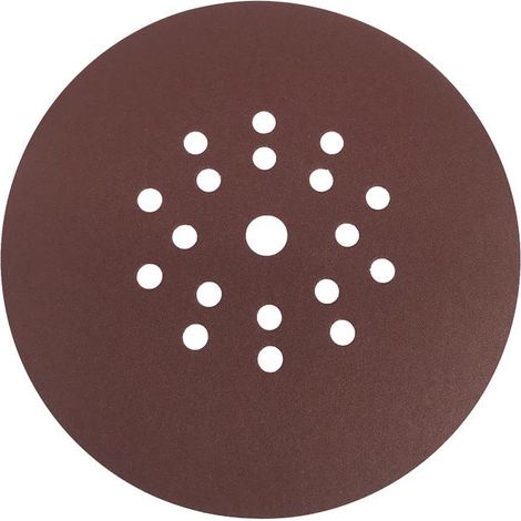 Pack 25 discos de lija velcro óxido aluminio rojo ø225 G-80