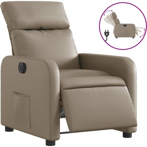 Maison Exclusive - Relaxsessel Elektrisch Cappuccino-Braun Kunstl