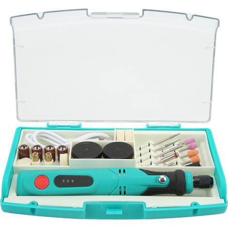 Perceuse à bijoux sans fil USB, 3 vitesses réglables pour polissage et perçage DIY, outil manuel mini pour création de bijoux. (1/5)