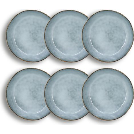 Lot de 6 assiettes coupes en grès 15,5cm, ARONAL (1/5)