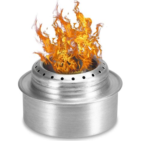 Réchaud de camping pliable pour randonnée, réchaud à bois, mini barbecue avec sac de transport, idéal pour la cuisine en camping et en randonnée. (1/5)