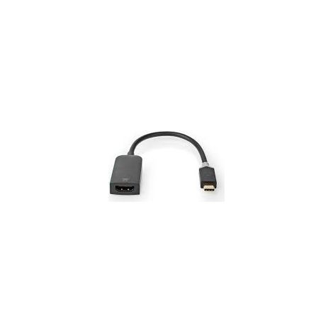Adaptador usb c usb 32 generacion 1 usb c macho hdmi hembra 4k60hz 020m redondo chapado en oro pvc antracita caja de ventana con cerradura euro