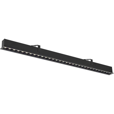 Encastré rectangulaire GLENOS® PRO 12m DALI UGR19 3000K 75° IP20 noir - SLV - 1010522
