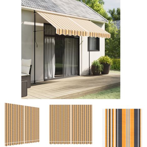 The Living Store Markisenbespannung Mehrfarbig Gestreift 3x2,5 m -  Markisen (1/5)