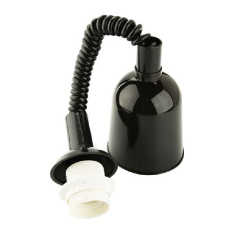 Pendel basculante e27 negro 15-105 cm fai - 3005/ne