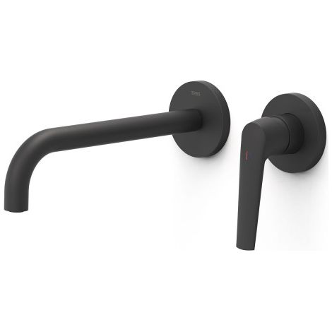 Façade mitigeur lavabo Noir mat - TRES 28130022NM (1/2)