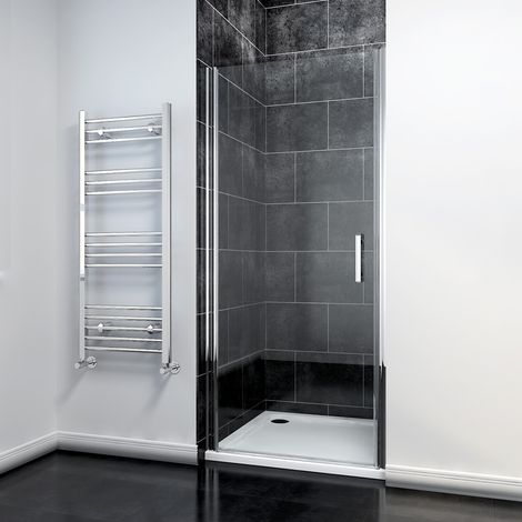 ELEGANT 760mm Pivot Shower Door Enclosure 6mm Safety Glass Reversible Shower Cubicle Door (1/5)