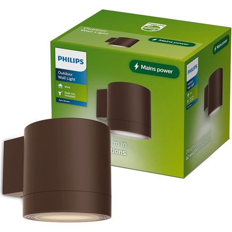 Aplique de exterior led fylx 5 w, marrón