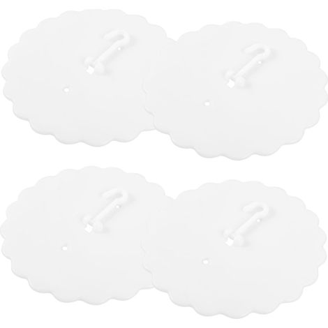 Lot de 4 crochets adhésifs pour rideaux lit, à suspendre au (1/5)