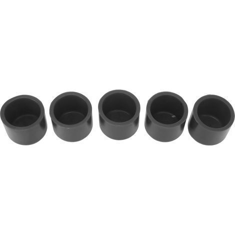 Lot de 5 bouchons en silicone pour tuyau d'aspirateur de 32 mm, universels, flexibles, étanches et résistants à la chaleur, pour voiture (noir). (1/5)
