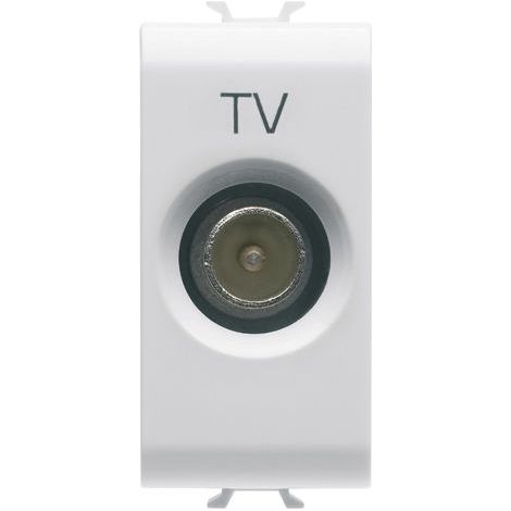 PRISE TV 1M DIR. CONNECT. M 9,5mm BLANC GEWISS GW10361 (1/2)