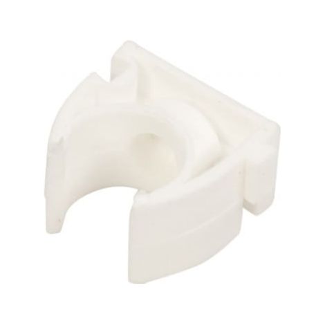 Soporte abierto para tubos lisos U 16 blanco 68035 /100 unidades/