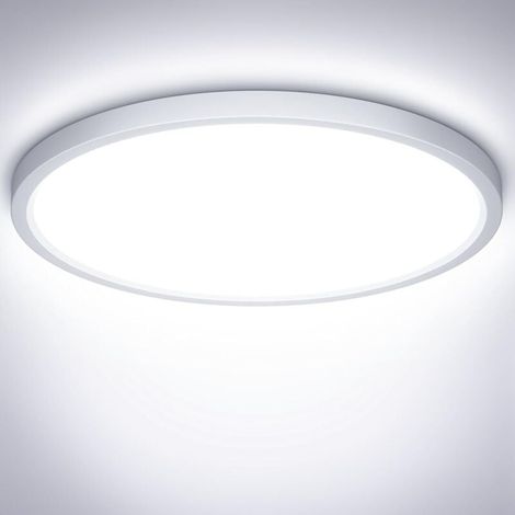 Plafonnier LED 32W Étanche IP44, Luminaire Blanc Froid 6500K 2400LM, Lampe Ronde 30cm Pour Chambre, Salle De Bain, Salon, Cuisine, Bureau (1/5)