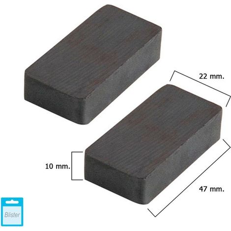 Iman Wolfpack Ferrita Rectangular 47x22x10 mm. (Blister 2 Piezas)