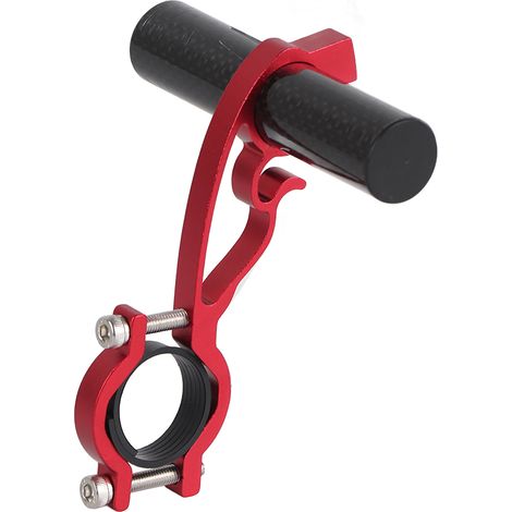 Support de guidon vélo extensible pour GPS, lampe et phares avant (Rouge) (1/5)