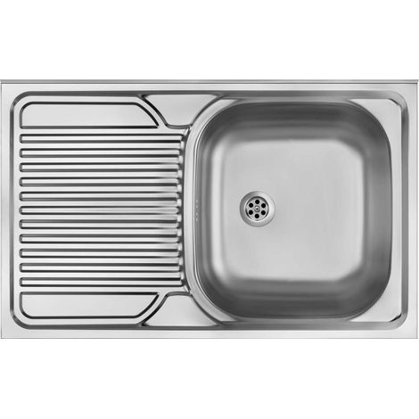 Fregadero de acero de 1 cubeta con escurridor izquierdo ZM5 311L