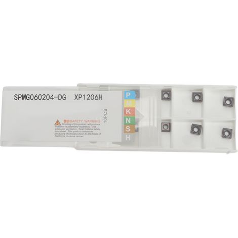 10 Stück pro Packung beschichtete Hartmetall-Wendeschneidplatten für CNC-Fräs- und Drehmaschinen SPMG060204-DG